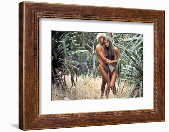 Le Lagon Bleu THE BLUE LAGOON by RandalKleiser with Christopher Atkins, Brooke Shields, 1980 (photo-null-Framed Photo