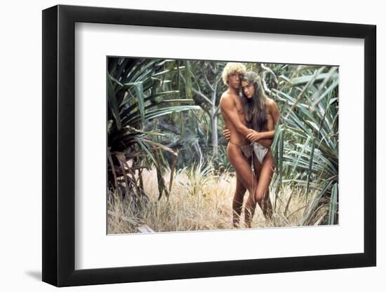 Le Lagon Bleu THE BLUE LAGOON by RandalKleiser with Christopher Atkins, Brooke Shields, 1980 (photo-null-Framed Photo