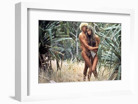 Le Lagon Bleu THE BLUE LAGOON by RandalKleiser with Christopher Atkins, Brooke Shields, 1980 (photo-null-Framed Photo