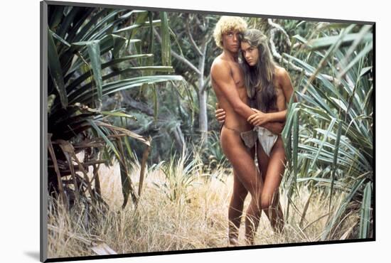 Le Lagon Bleu THE BLUE LAGOON by RandalKleiser with Christopher Atkins, Brooke Shields, 1980 (photo-null-Mounted Photo