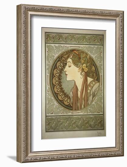 Le Laurier-Alphonse Mucha-Framed Premium Giclee Print