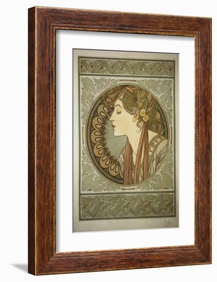 Le Laurier-Alphonse Mucha-Framed Premium Giclee Print