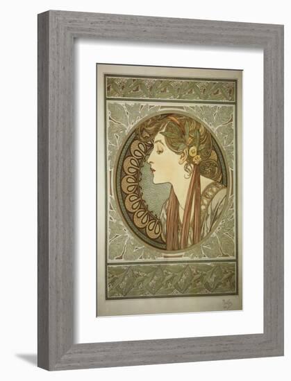 Le Laurier-Alphonse Mucha-Framed Premium Giclee Print