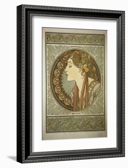 Le Laurier-Alphonse Mucha-Framed Premium Giclee Print