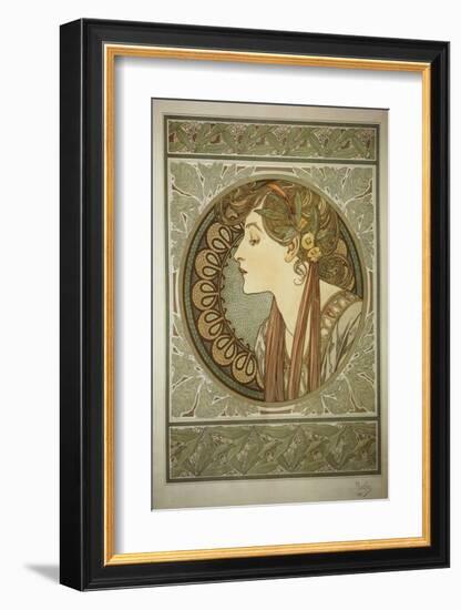 Le Laurier-Alphonse Mucha-Framed Premium Giclee Print