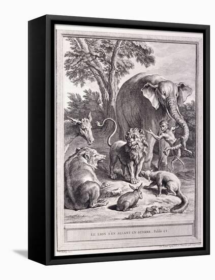 Le Lion S'En Allant En Guerre, C.1755-1759-Jean-Baptiste Oudry-Framed Premier Image Canvas