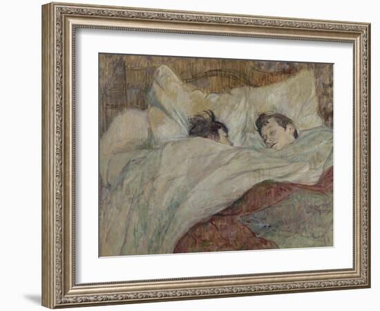 Le lit-Henri de Toulouse-Lautrec-Framed Giclee Print