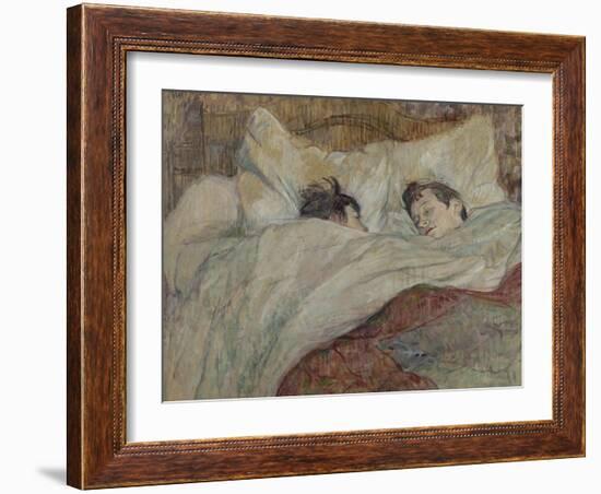 Le lit-Henri de Toulouse-Lautrec-Framed Giclee Print