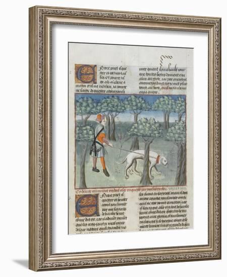 Le Livre de la chasse de Gaston Phébus : manière de chasser le cerf dans la forêt-null-Framed Giclee Print