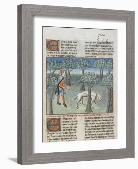 Le Livre de la chasse de Gaston Phébus : manière de chasser le cerf dans la forêt-null-Framed Giclee Print