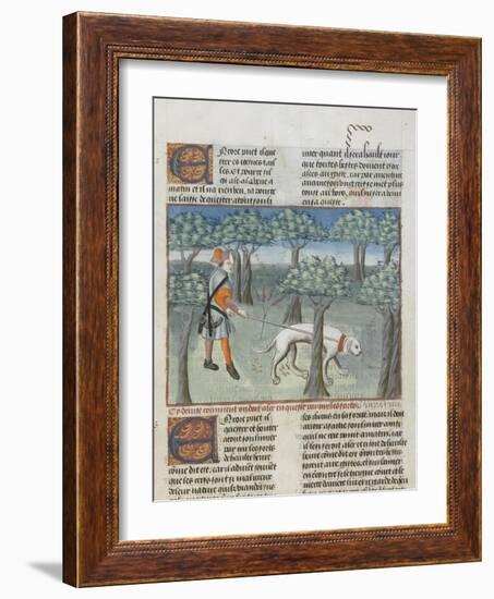 Le Livre de la chasse de Gaston Phébus : manière de chasser le cerf dans la forêt-null-Framed Giclee Print
