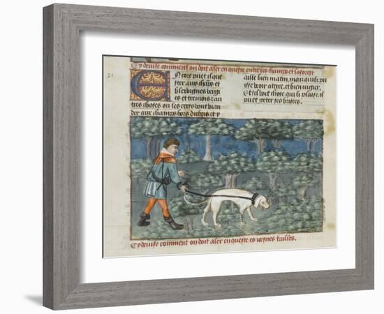 Le Livre de la chasse de Gaston Phébus-null-Framed Giclee Print