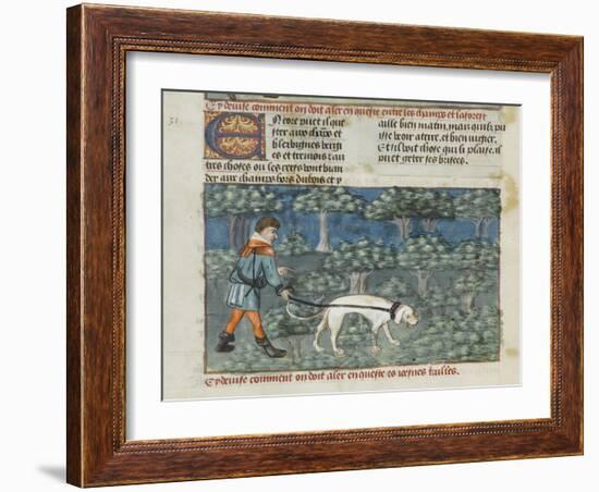 Le Livre de la chasse de Gaston Phébus-null-Framed Giclee Print