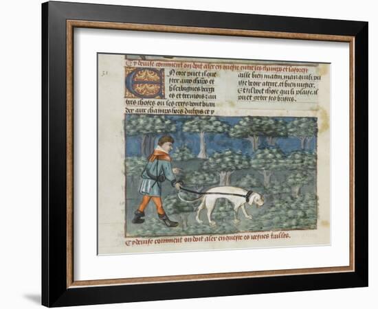 Le Livre de la chasse de Gaston Phébus-null-Framed Giclee Print