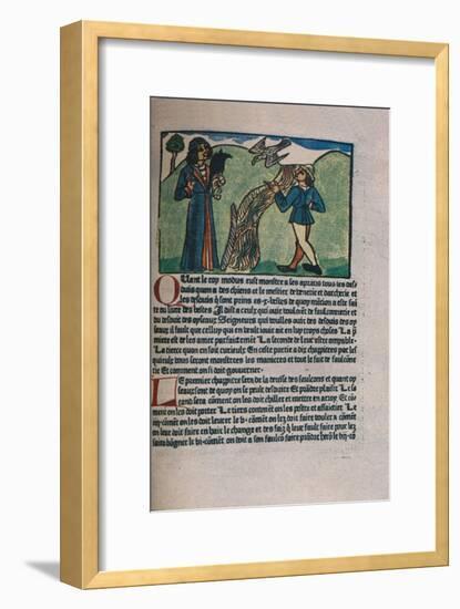 'Le Livre du Roy Modus', 1486 (1947)-Unknown-Framed Giclee Print