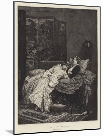 Le Livre Serieux-Auguste Toulmouche-Mounted Giclee Print