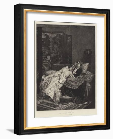 Le Livre Serieux-Auguste Toulmouche-Framed Giclee Print