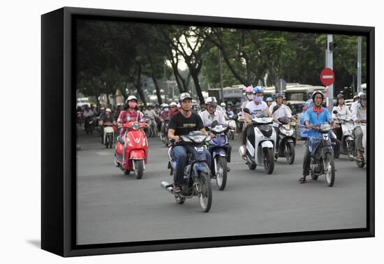 Le Loi Boulevard, Ho Chi Minh City (Saigon), Vietnam, Indochina, Southeast Asia, Asia-Wendy Connett-Framed Premier Image Canvas