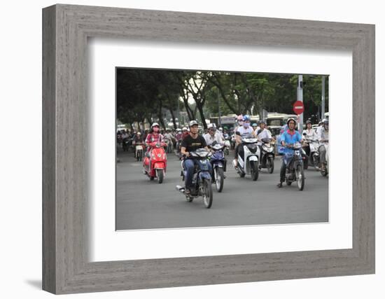 Le Loi Boulevard, Ho Chi Minh City (Saigon), Vietnam, Indochina, Southeast Asia, Asia-Wendy Connett-Framed Photographic Print