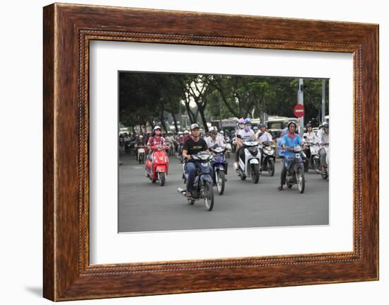 Le Loi Boulevard, Ho Chi Minh City (Saigon), Vietnam, Indochina, Southeast Asia, Asia-Wendy Connett-Framed Photographic Print