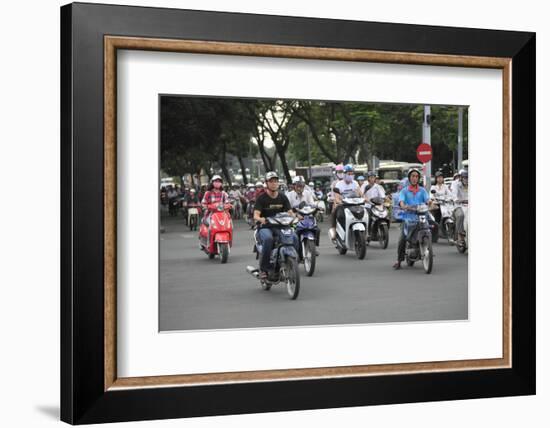 Le Loi Boulevard, Ho Chi Minh City (Saigon), Vietnam, Indochina, Southeast Asia, Asia-Wendy Connett-Framed Photographic Print