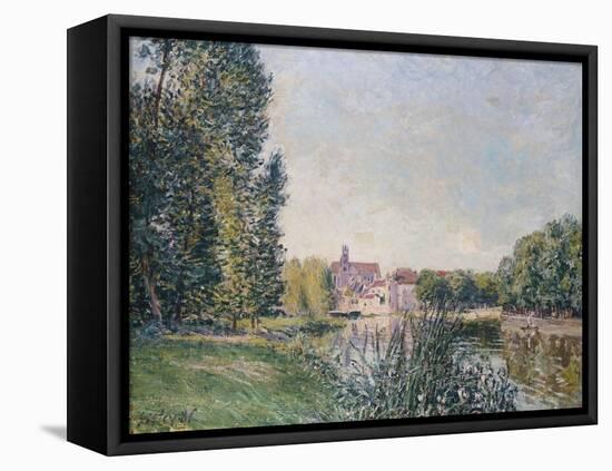 Le Loing Et L'Eglise De Moret, 1886-Eugène Boudin-Framed Premier Image Canvas