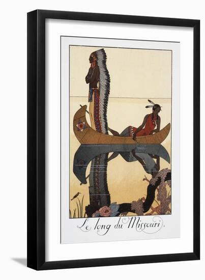 Le Long Du Missouri-Georges Barbier-Framed Giclee Print