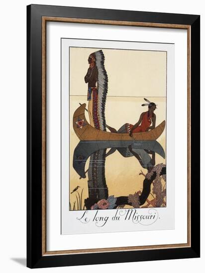 Le Long Du Missouri-Georges Barbier-Framed Giclee Print