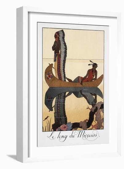 Le Long Du Missouri-Georges Barbier-Framed Giclee Print