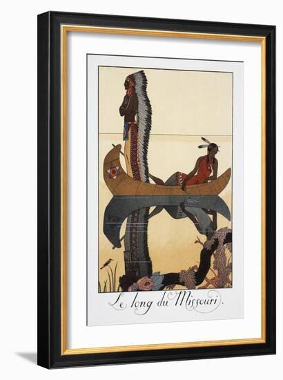 Le Long Du Missouri-Georges Barbier-Framed Giclee Print