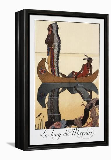 Le Long Du Missouri-Georges Barbier-Framed Premier Image Canvas