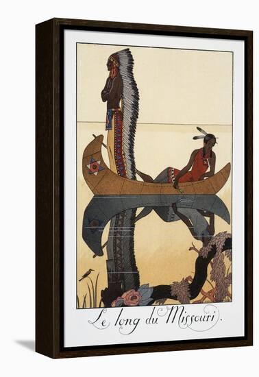 Le Long Du Missouri-Georges Barbier-Framed Premier Image Canvas