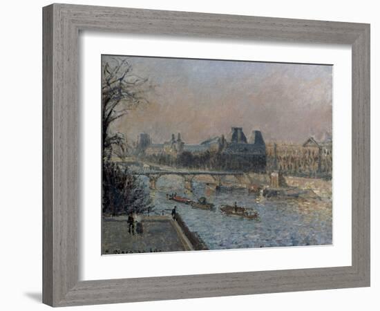 Le Louvre, Apres-Midi, 1902-Camille Pissarro-Framed Giclee Print