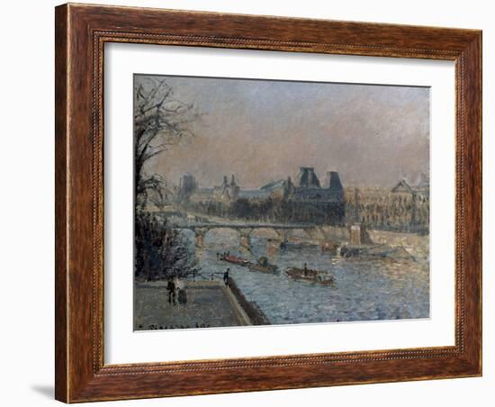 Le Louvre, Apres-Midi, 1902-Camille Pissarro-Framed Giclee Print