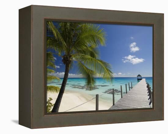 Le Maitai Dream Hotel, Fakarawa, Tuamotu Archipelago, French Polynesia, Pacific Islands, Pacific-Sergio Pitamitz-Framed Premier Image Canvas