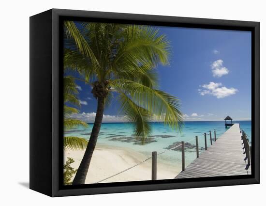 Le Maitai Dream Hotel, Fakarawa, Tuamotu Archipelago, French Polynesia, Pacific Islands, Pacific-Sergio Pitamitz-Framed Premier Image Canvas