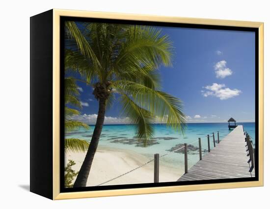 Le Maitai Dream Hotel, Fakarawa, Tuamotu Archipelago, French Polynesia, Pacific Islands, Pacific-Sergio Pitamitz-Framed Premier Image Canvas