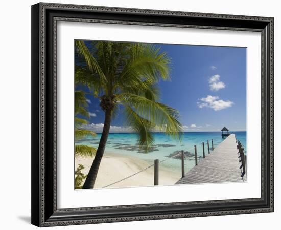 Le Maitai Dream Hotel, Fakarawa, Tuamotu Archipelago, French Polynesia, Pacific Islands, Pacific-Sergio Pitamitz-Framed Photographic Print