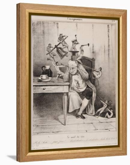 Le Mal De Tête, 1833-Honore Daumier-Framed Premier Image Canvas