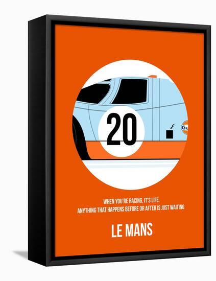 Le Mans Poster 1-Anna Malkin-Framed Stretched Canvas