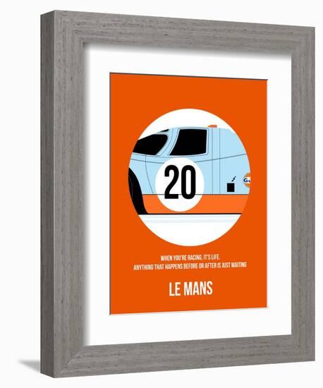 Le Mans Poster 1-Anna Malkin-Framed Premium Giclee Print