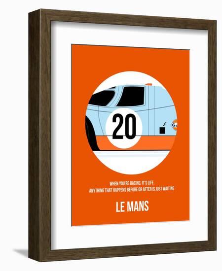 Le Mans Poster 1-Anna Malkin-Framed Premium Giclee Print