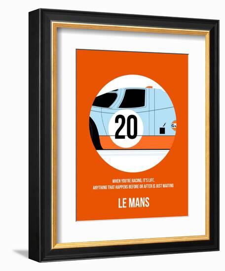 Le Mans Poster 1-Anna Malkin-Framed Premium Giclee Print