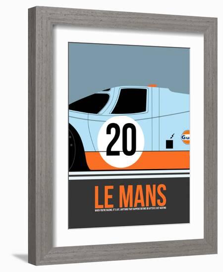 Le Mans Poster 2-Anna Malkin-Framed Art Print