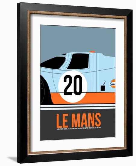 Le Mans Poster 2-Anna Malkin-Framed Art Print