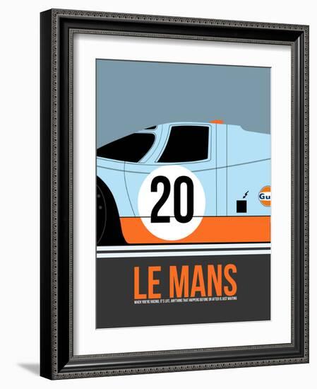 Le Mans Poster 2-Anna Malkin-Framed Art Print