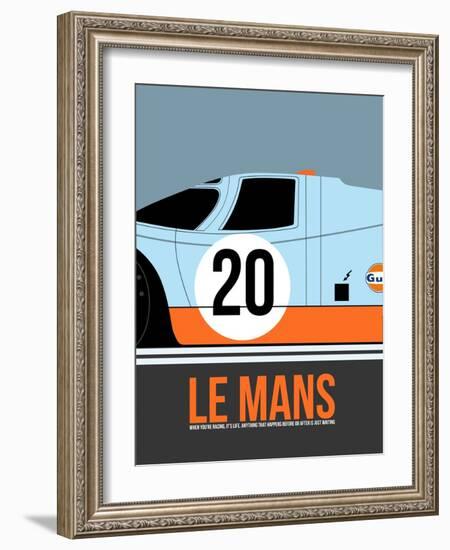 Le Mans Poster 2-Anna Malkin-Framed Art Print