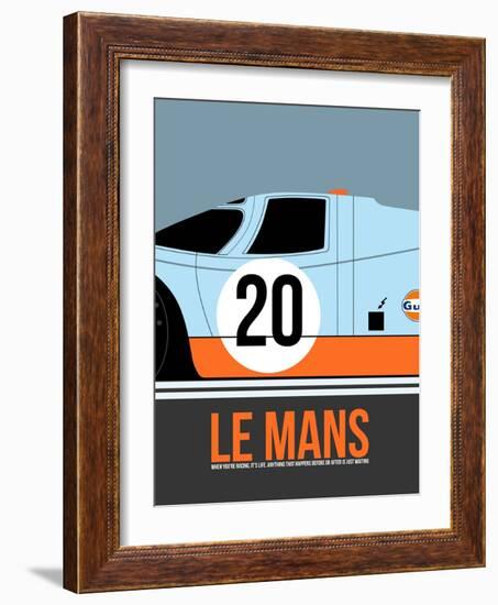 Le Mans Poster 2-Anna Malkin-Framed Art Print