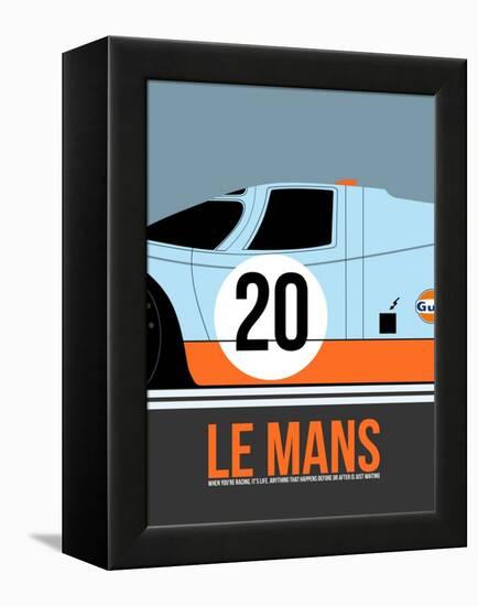 Le Mans Poster 2-Anna Malkin-Framed Stretched Canvas