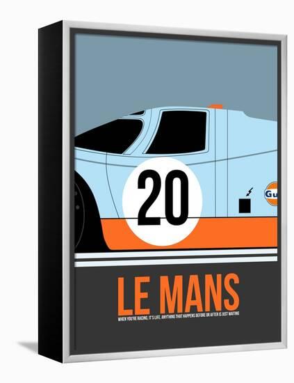 Le Mans Poster 2-Anna Malkin-Framed Stretched Canvas